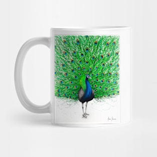 Prancing Peacock Mug